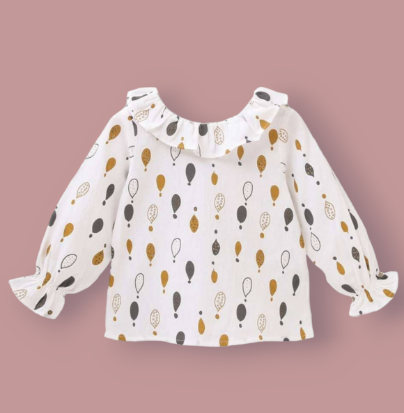 Blusa con gocce dadati