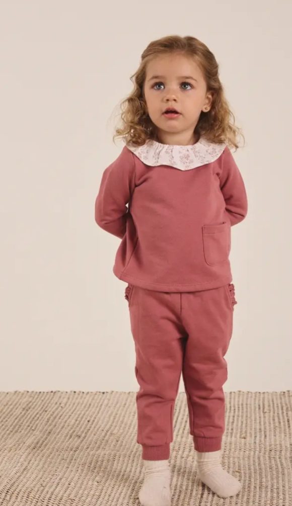 Set felpa e pantaloni rosa