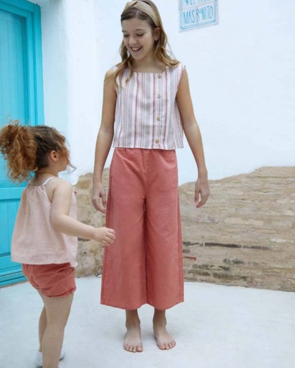 Pantaloni corallo