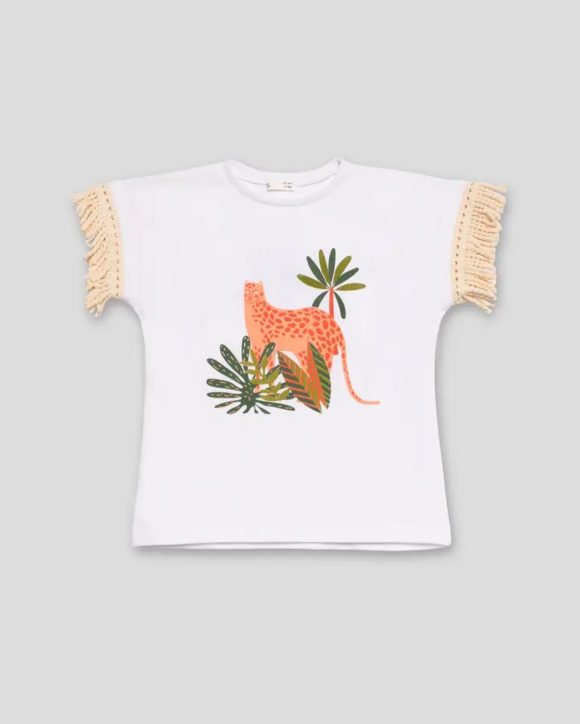T-shirt frange