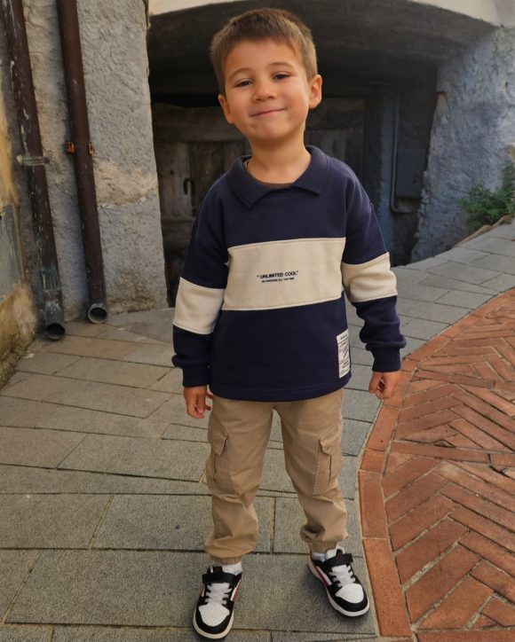 Polo stile felpa