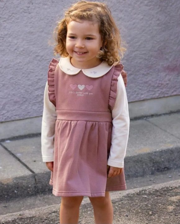 Abito cuori rosa