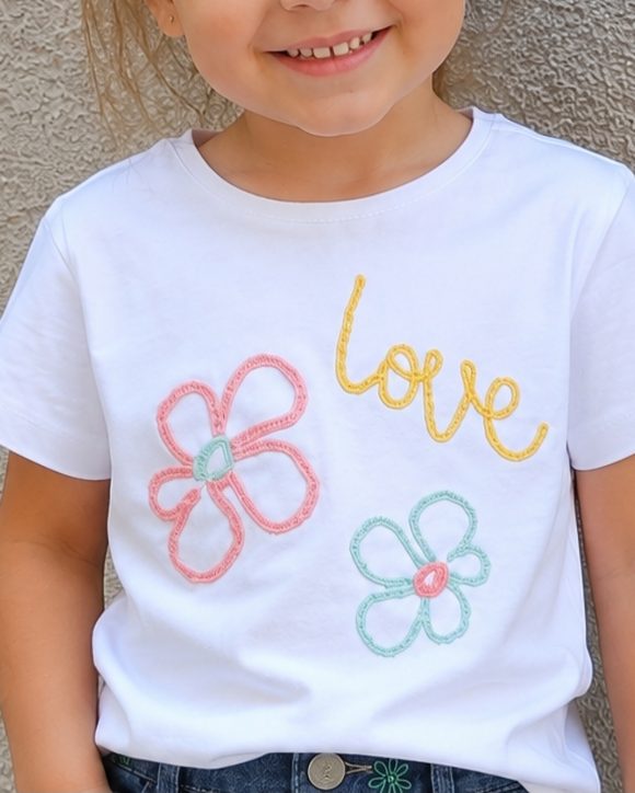 T-shirt fiori