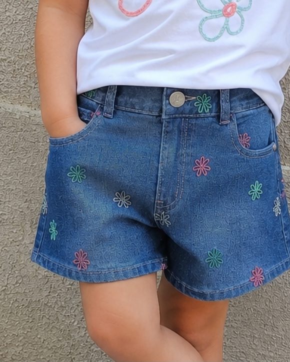 Shorts fiori