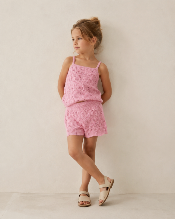 Set rosa crochet